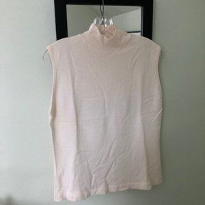 Nieman Marcus Cream sleeveless sweater